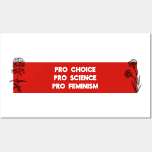 Pro Choice, Pro Science, Pro Feminism Posters and Art